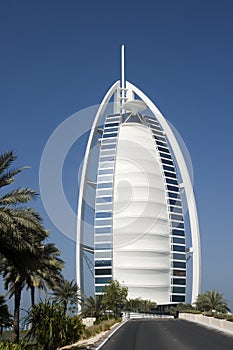 Burj al-Arab famous and luxury hotel, Dubai