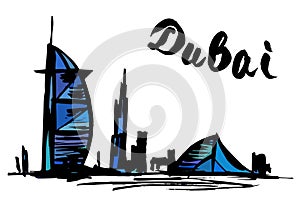 Burj Al Arab Jumeirah and Jumeirah Beach Hotel - Dubai