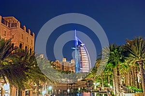 Burj Al Arab at night