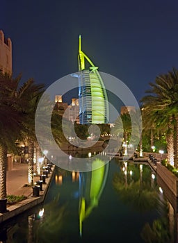 Burj Al Arab at night