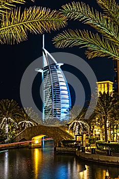 Burj al Arab at night