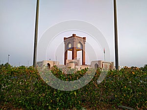 Burj Al Sahwa clock tower roundabout, Muscat, Oman