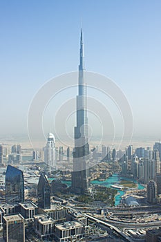 Burj Khalifa from a helicopter 2