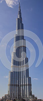 Burj Khalifa Skyscraper in the center of Dubai