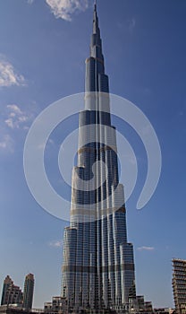 Burj Khalifa Skyscraper in the center of Dubai