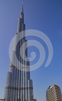 Burj Khalifa Skyscraper in the center of Dubai