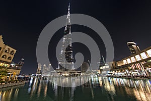 Burji Khalifa at night