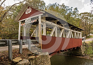 Burkholder covered bridge in Garrett Pennsylvania