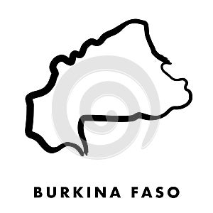 Burkina Faso map outline