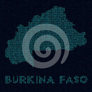 Burkina Faso tech map.