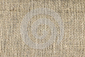 Burlap background. Sacking texture. Burlap copy space. Place for text. Linen texture