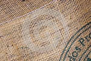 Burlap coffee sack