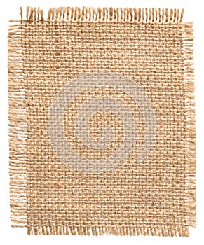 Burlap Fabric Patch Label, Sackcloth Piece, Sack Cloth of Linen Jute