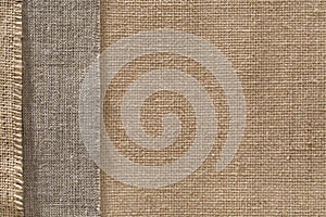 Burlap Fabric Sack Cloth Edge Background, Sackcloth Border