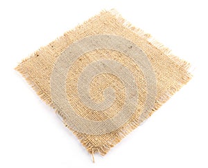 burlap hessian sacking isolated