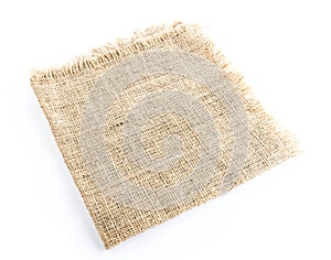 burlap hessian sacking isolated