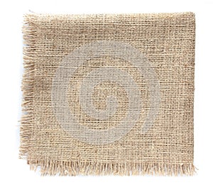 Burlap hessian sacking isolated