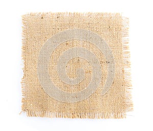 burlap hessian sacking isolated