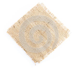 burlap hessian sacking isolated