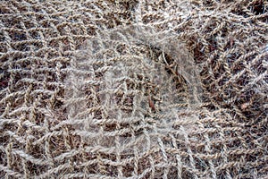 Burlap jute canvas vintage large mesh texture background