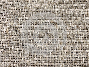 Burlap rough fabric background. burlap hessian sacking texture.