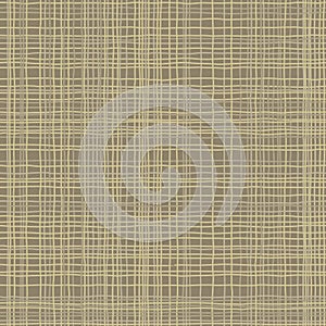 Burlap texture. Brown green fabric. Canvas seamless background pattern. Cloth linen sack backdrop.