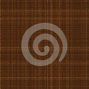 Burlap texture. Saddle brown seamless linen fabric background. Canvas textile pattern. Illustration