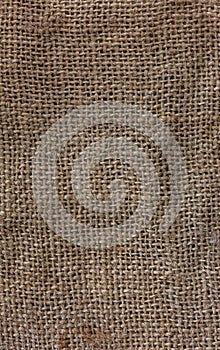 Burlap textureon a wooden background, rustic, christmas . Pattern fabric textile. Texture background