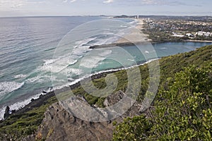 The Burleigh river empties into the pacific ocean photo