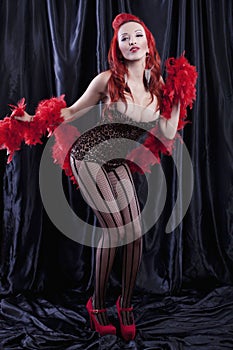 Burlesque dancer photo