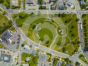 Burlington historic town center, Massachusetts, USA