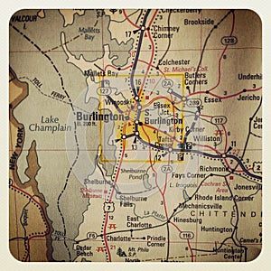 Burlington map photo