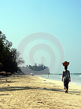 Burma (Myanmar) Female Beach Hawker