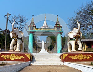 Burma Temple Entrance