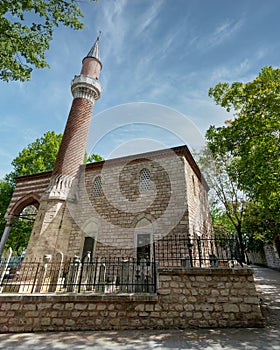 The Burmali Mosque, or Burmali Minare Camii, Ottoman mosque built by Emin Nuretti Efendiin, Fatih, Istanbul, Turkey