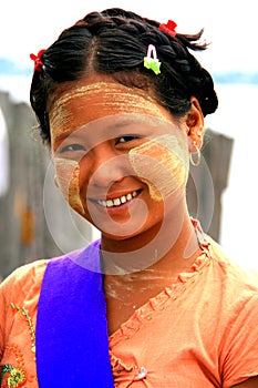 Burmese girl, Myanmar