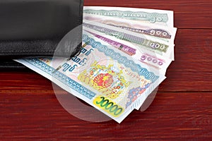 Burmese Kyat in the back wallet