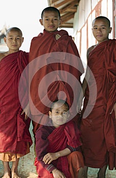 Burmese Novice Buddhist Monks