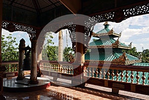 Burmese pagoda and temple.