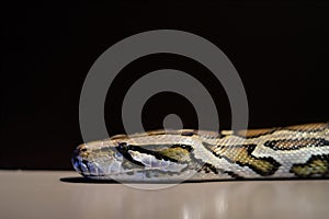 Burmese python,Python bivittatus,IUCN Red List Data Vulnerable ,