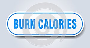 burn calories sticker.