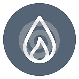 Burn, fire Bold Vector Icon which can be easily edited or modified photo