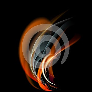 Burn flame fire abstract background