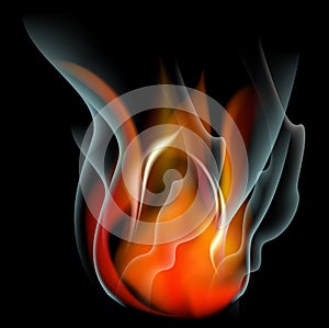 Burn flame fire abstract background