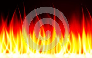 Burn flame fire vector background