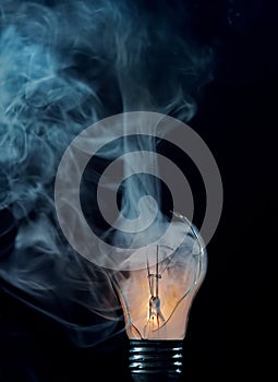 Burn-out - cracked bulb