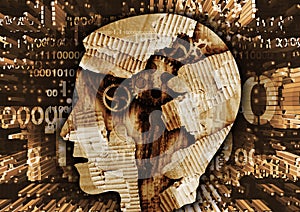 Burn out syndrome, overwork concept.