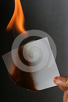 Burn paper