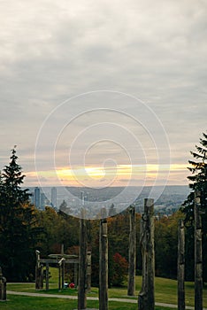 Burnaby Mountain Totem pole Vancouver, canada