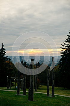 Burnaby Mountain Totem pole Vancouver, canada